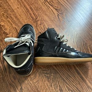 Black margiela high top sneaker